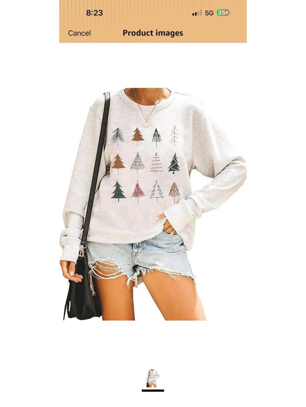 Yimoya Women's Long Sleeve Sweatshirt with Tree Print [COPY]